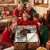 Customizable Christmas Room Decorations DIY Coloring Blanket for Kids Adults, Color Your Own Throw Blanket, 39.4" x Diy 55.1" with 24 Markers,