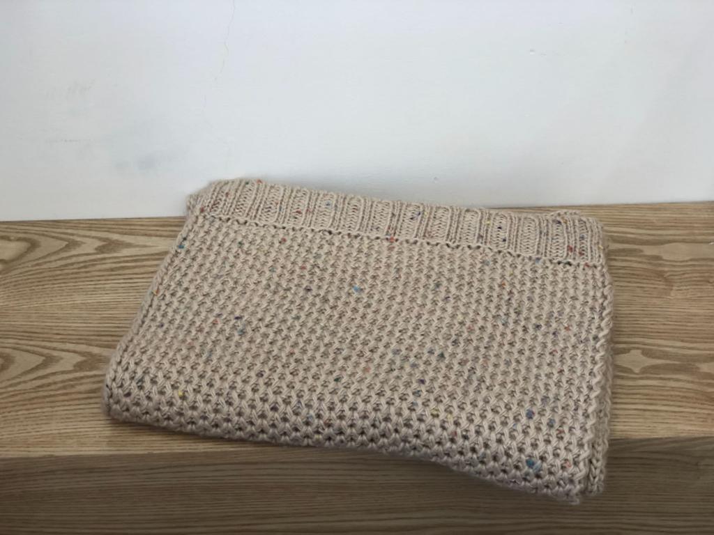 Scarf women's winter new versatile warm wool scarf men's and women's knitted thickened scarf
