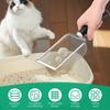 Stainless Steel Cat Litter Scooper Set with Small Broom and Dustpan Clean Non-Stick Shovel For Small Pets or Reptile Sand Waste