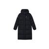 Athletics Logo Mid-Length Hooded Thick Down Jacket Women Outerwear Deep-Black A11W141916FBK