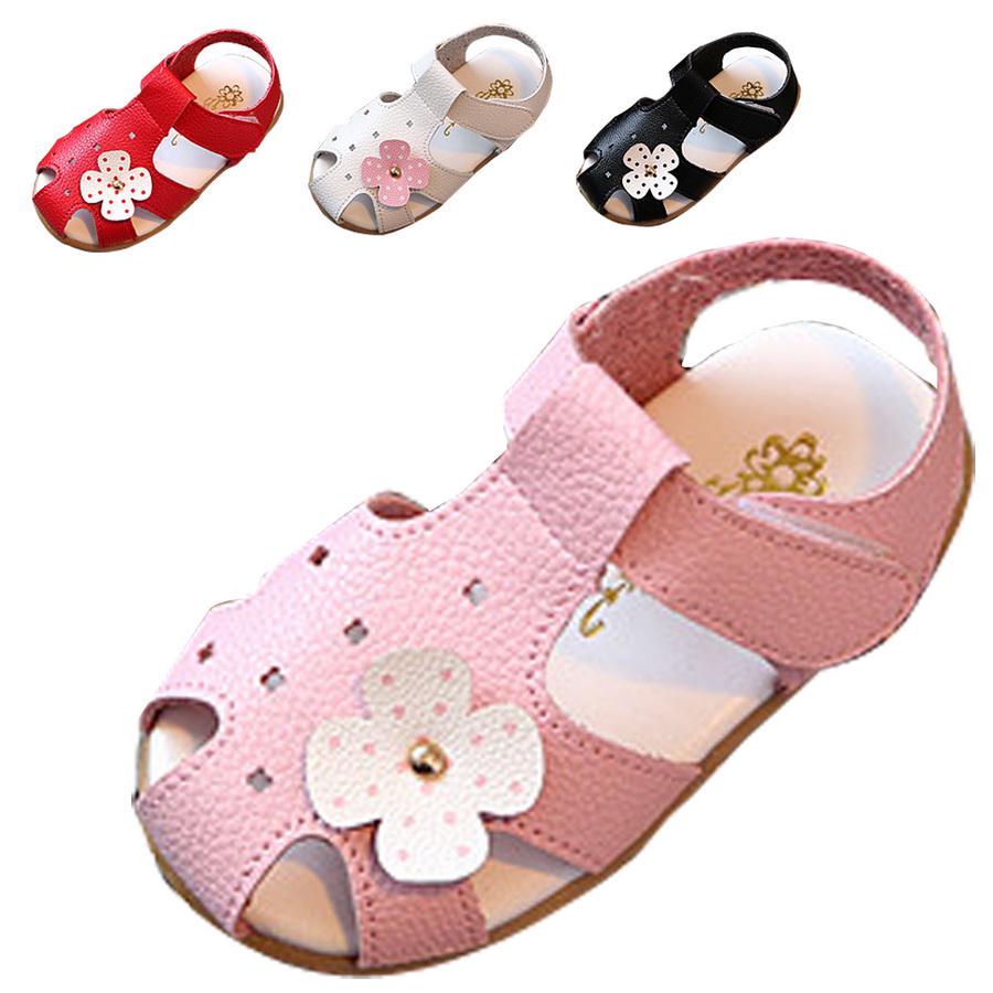 Buy Toddler Baby Girl Soft Sole Sandal Hollow Flower Princess Shoes