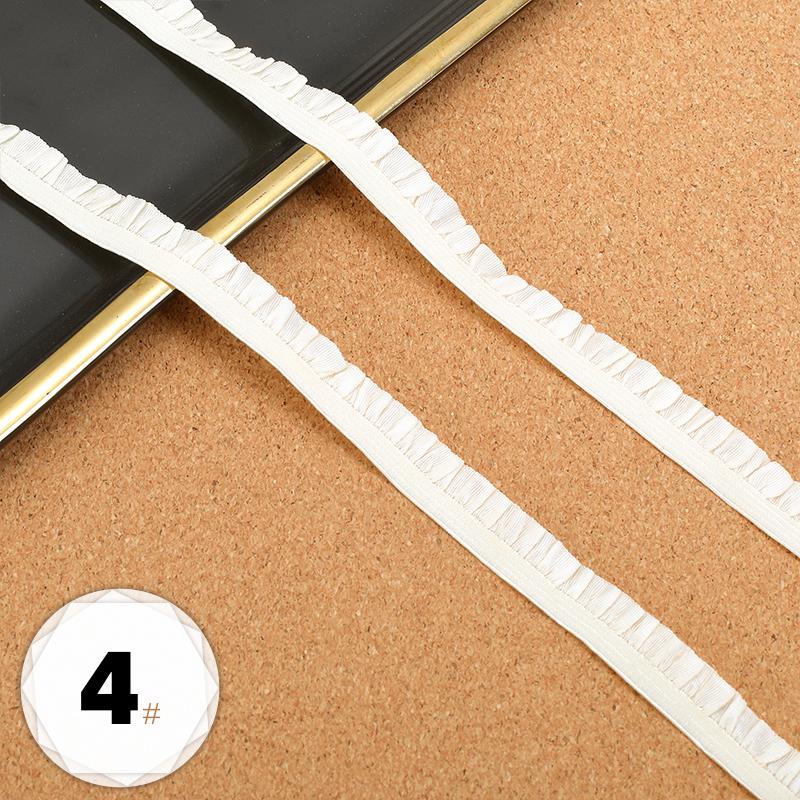5m Elastic Lace DIY Clothing Neckline Cuff Cloth Strips Clothes Hem Decorative Trim Ribbons Party Dress Decoration Sewing Fabric
