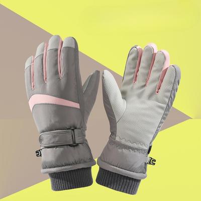 Skihandschuhe für Männer und Frauen im Winter plus Samt verdickt wasserdicht winddicht kalt warm Reiten Elektrofahrrad Touchscreen Handschuhe