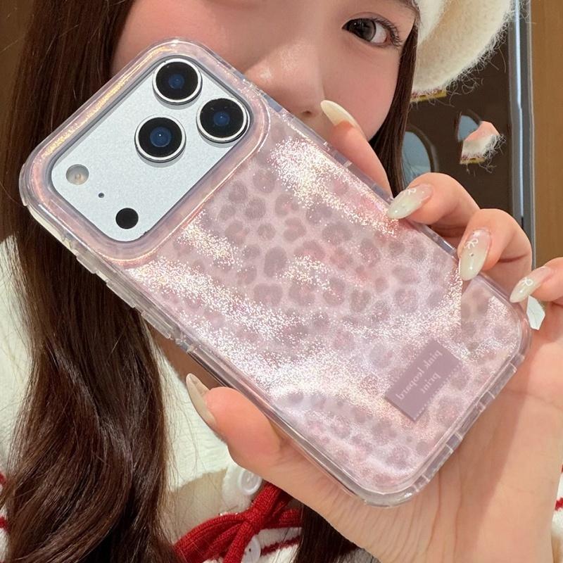 Y2k Cute Colorful Graffiti Leopard Print Phone Case For iPhone 17Pro Max 17Pro 17 16 Plus 15 14 13 12 11 Stylish Short Rope Case