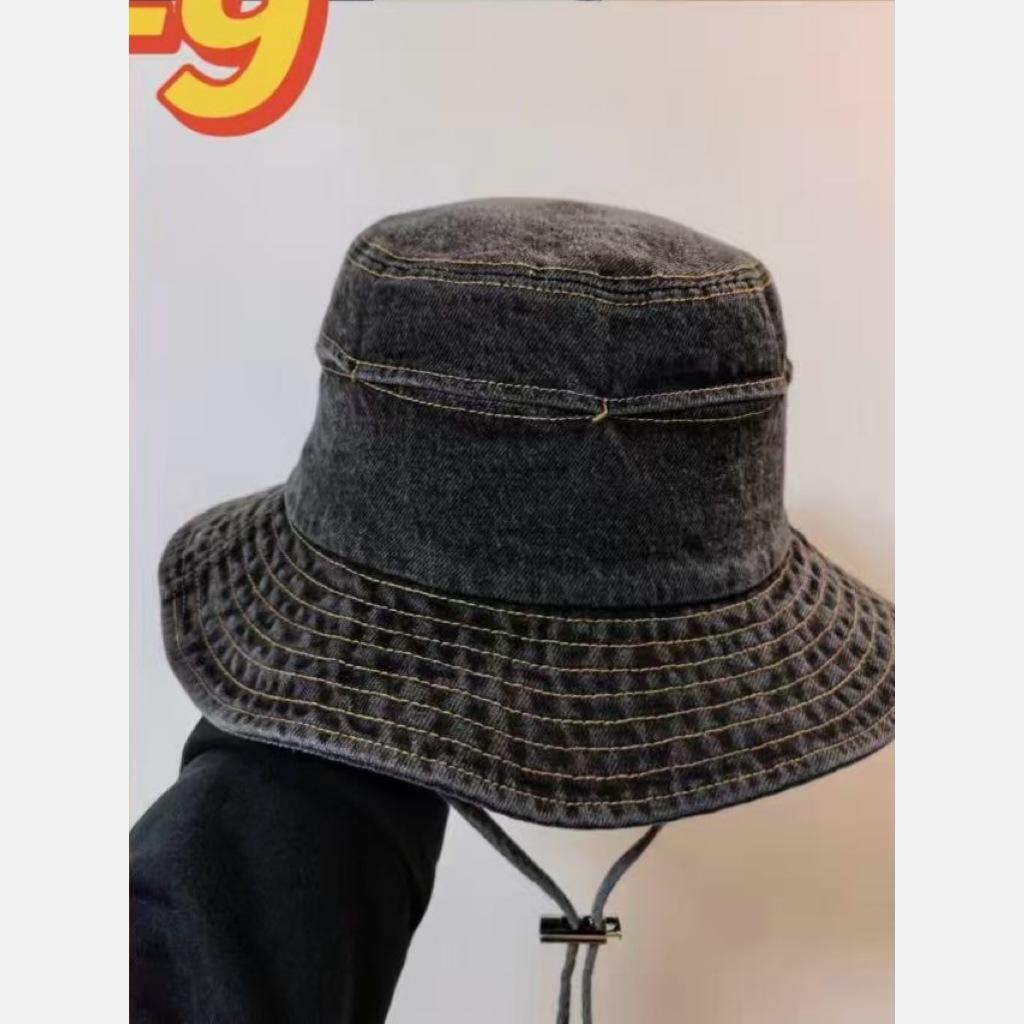 Outdoor Retro Washed Denim Fisherman Hat Children Spring and Summer 2025 New Versatile Face Small Sunshade Sunscreen Basin Hat