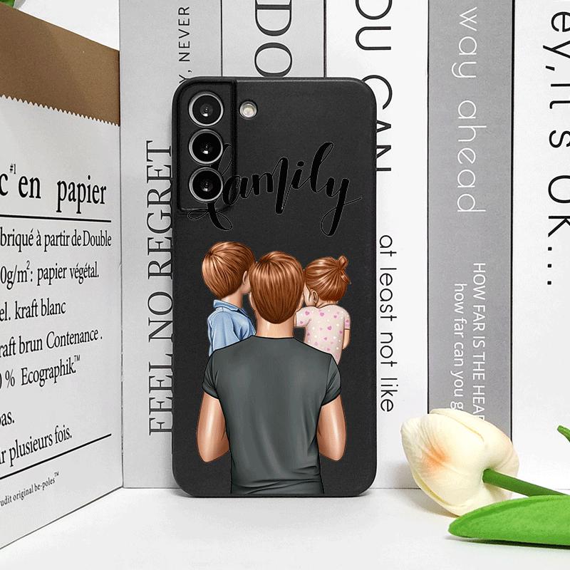 Super Mom and Super Dad Baby Family Phone Case for Samsung Galaxy A15 A35 A55 A16 A54 A53 A52 A71 5G Soft Covers Boy Girl Fundas