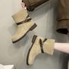 Flat-bottomed Versatile Martin Boots Women's 2025 New Autumn Women's Boots Women's Popular Short Boots Non-slip Soft Sole Not Tired Feet