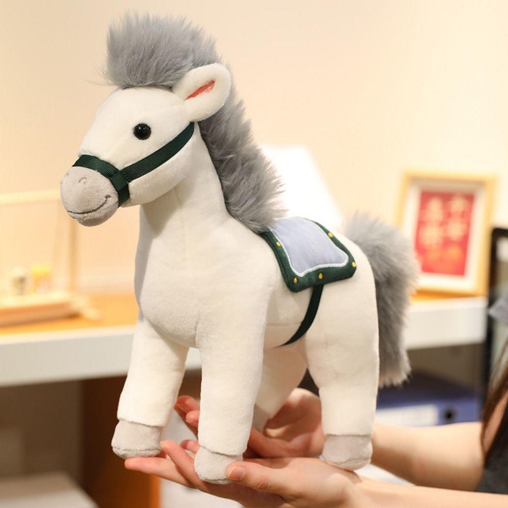 Soft Horse Plush Doll Toys Kawaii Cartoon Steed Doll Plush Racing Horse  Chinese Zodiac