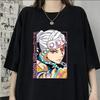 Hot Anime Uzui Tengen Print Hip Hop Short Sleeve Men Women Fashion Summer Cool Casual Outdoor T Shirts Tops
