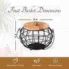 Корзинка для фруктов, Fruit Basket Kitchen Stand (Black),  Nestroots