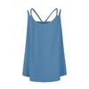 Women's Color Top Mesh Hollowed Out Sleeveless Vest T-shirt