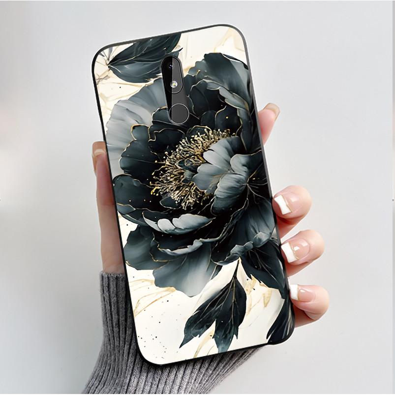 Phone Case For Nokia 3.2 TA-1156 TA-1159 TA-1164 Nokia 4.2 TA-1157 Case Fashion Butterfly Flowers Slim Black Soft Silicone Cover
