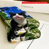 Black & White Cat Licking In Daisy Field All Inclusive Film Hard Phone Case, Compatible with iPhone 18 Pro Max 17 16 15 14 13 12 11