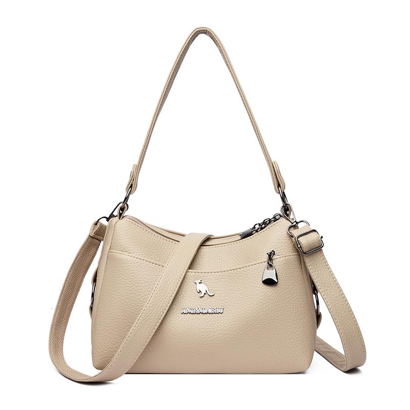 Damen PU Umhängetasche mit großem Fassungsvermögen