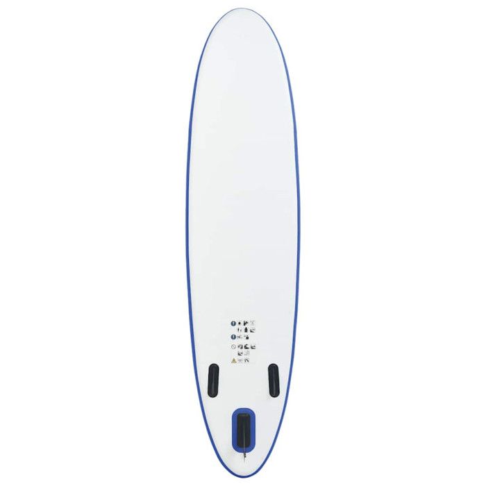 VidaXL Ensemble de Planches SUP Gonflables Planche à Rame Pagaie Surf Increvable et Résistant aux UV Hommes Adulte Extérieur 92202