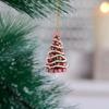 Acrylic Car Flat Pendants 2D Acrylic Tree Pendant Christmas Tree Ornament  Joyful Atmosphere