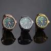 Round Finger Watch Stainless Steel Italian Charm Link CLassic Clock Quartz Watch Ring Trendy for Men Women Jewelry