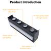 Modern New LED Outdoor Aluminum Wall Lamp Waterproof Porch Garden Balcony Wall Lamp Indoor and Outdoor Light