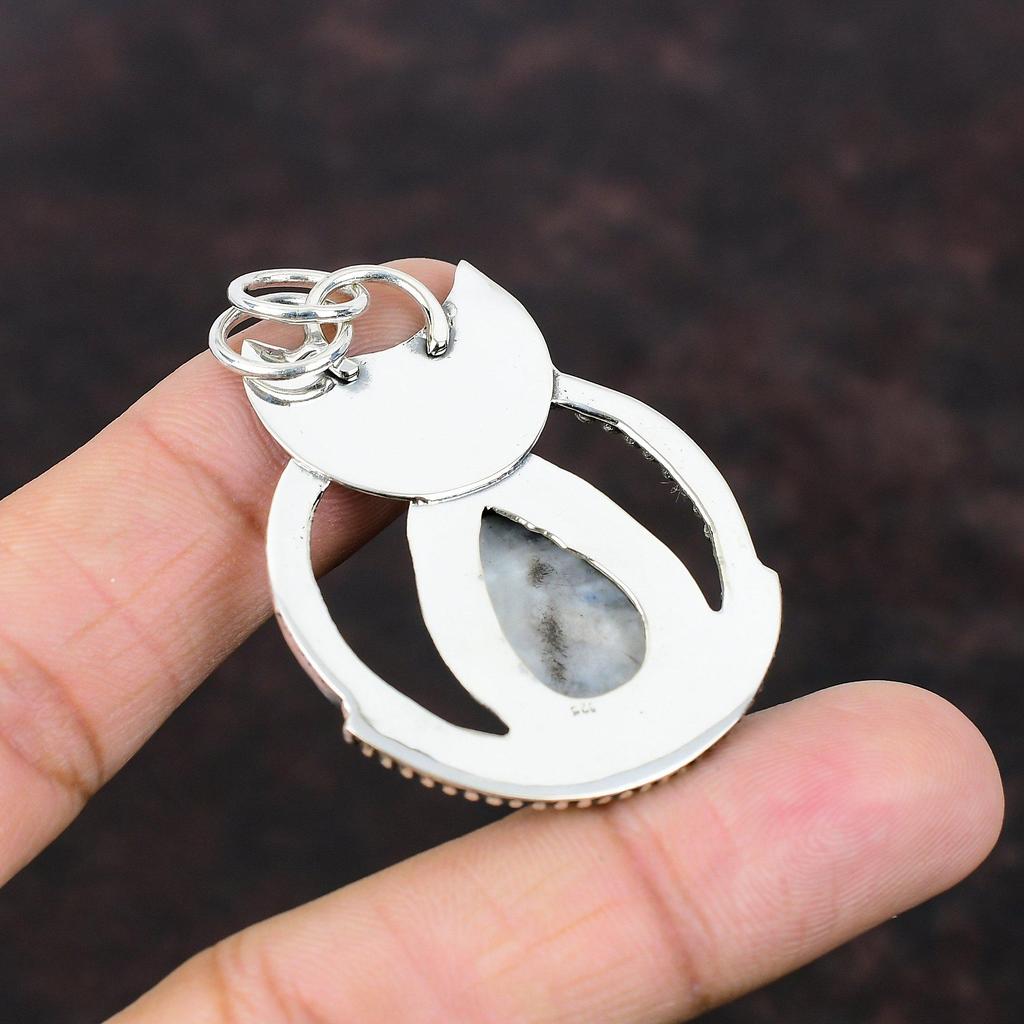 Blue Scheelite Pendant 925 Sterling Silver Pendant Top Quality Gemstone Pendant Handmade Brand New Jewelry Gift For Bridal Statement Pendant