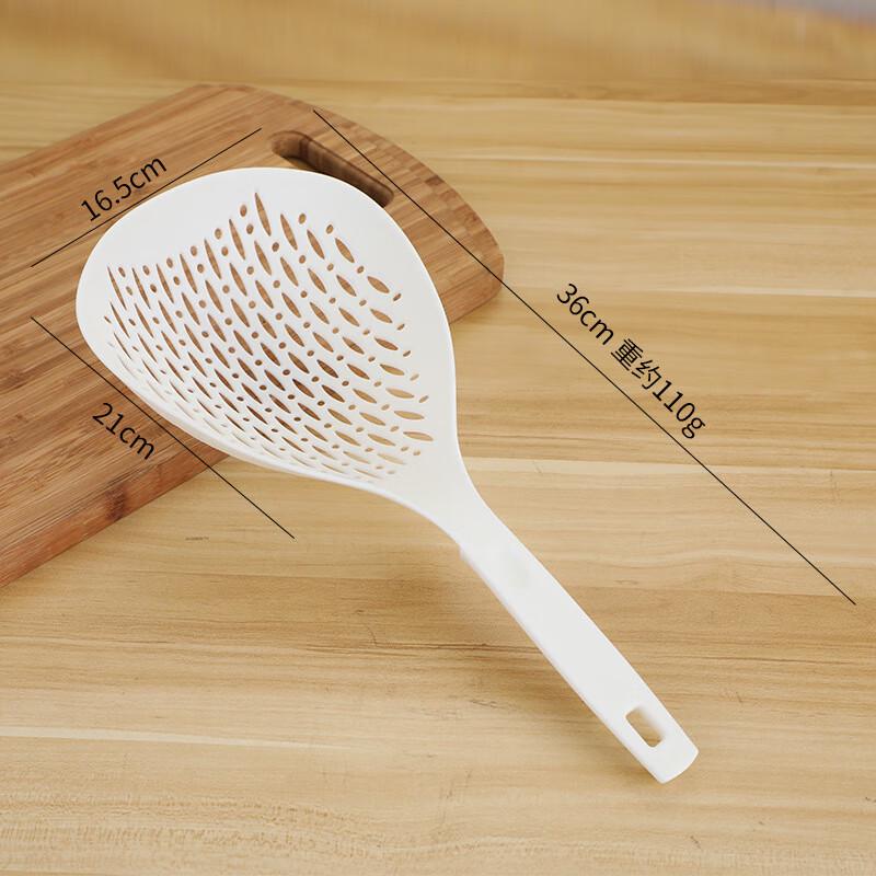 ZISIZ Large Plastic Long-Handle Kitchen Skimmer