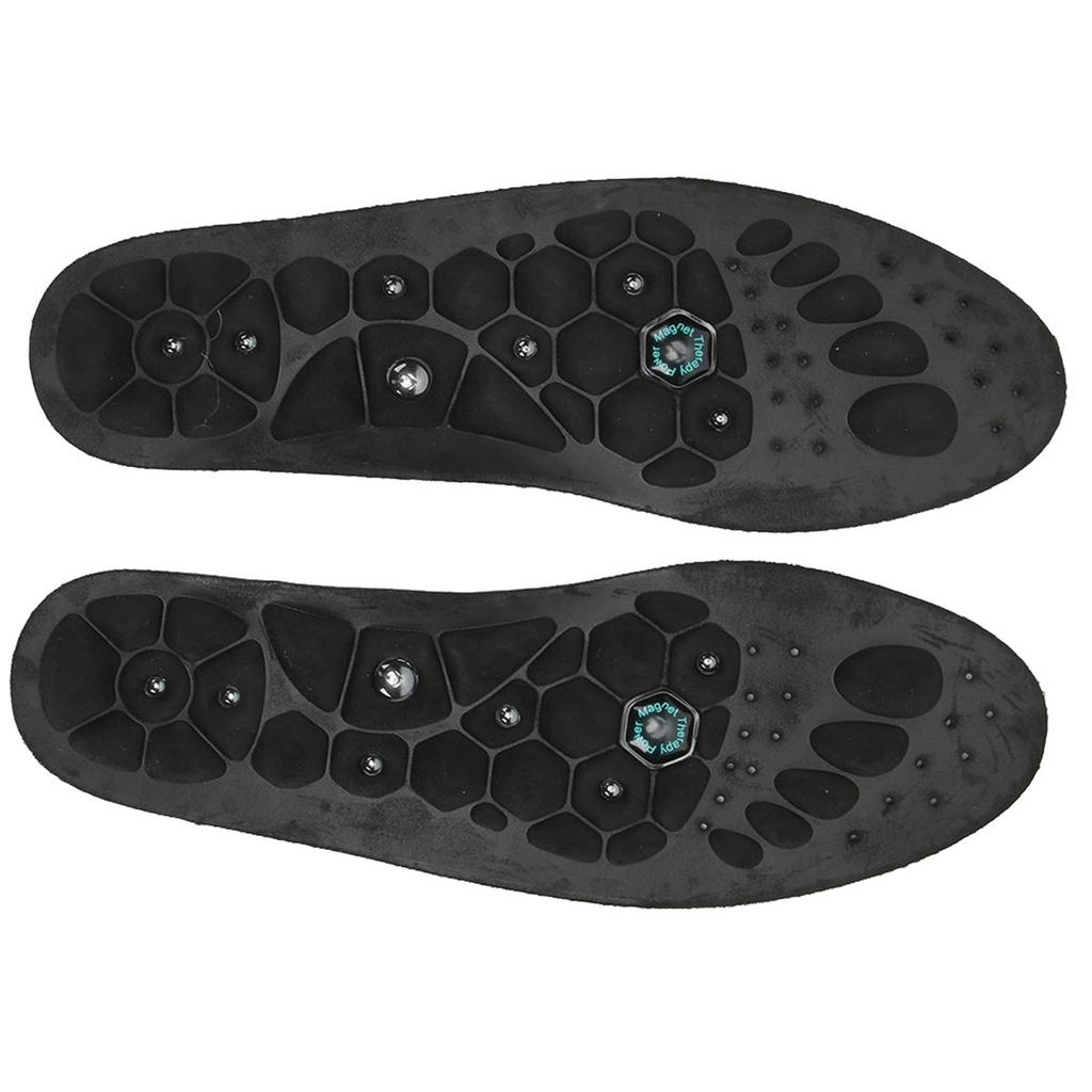 2pcs Unisex Insoles Sports Breathable Comfort Shock Absorbing Foot Sole Foot Pad Black M 40‑43