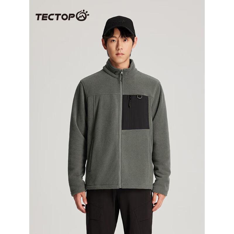 TECTOP Men s Outdoor Thickened Fleece Jacket 2XL