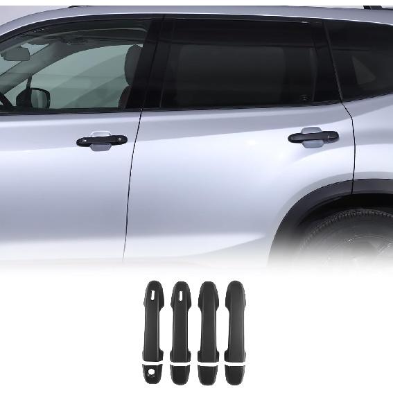 

Накладка на ручку внешней двери автомобиля Подходит для Subaru Forester 2019-2024/Crosstrek 2024/WRX 2022+, ABS Защитная накладка-рамка на ручку передней и задней двери, матовый черный