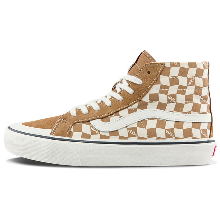 Vans Sk8-Hi High-Top Skate Shoes Unisex Sneakers Brown White VN0A4BX7TBN