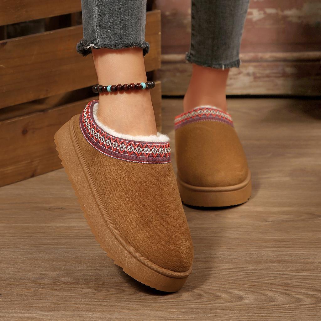Fashion 2025 Women Snow Boots Winter Plush Anti Slip Sole Thick Bottom Ankle Boots Fashion Warm Outdoor Designer Shoes Zapatos De Mujer