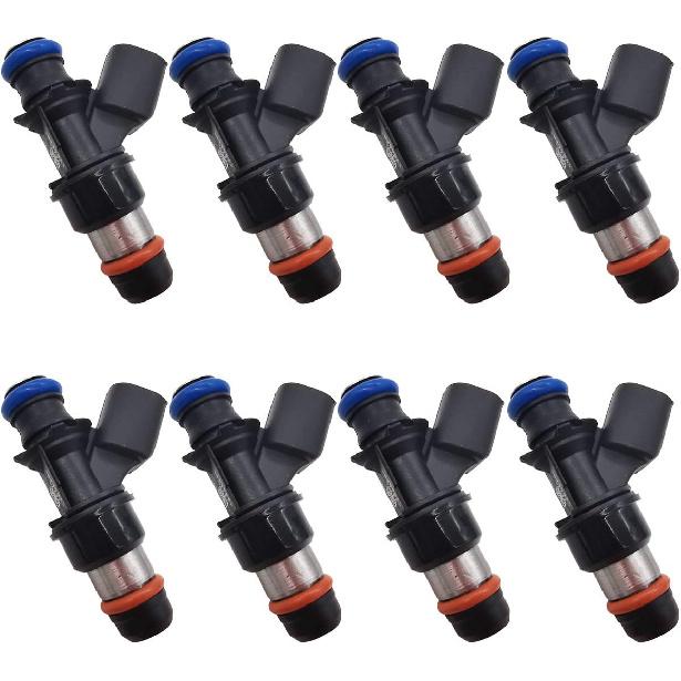 8Pcs 217-1621 12580681 Fuel Injectors 2 Holes Engine for Chev-y SSR Trailblazer Avalanche Silverado,GM-C Envoy Sierra 1500/2500 Yukon Savana, Saa-b
