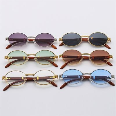 Mode Kleine Fassung Vintage Runde Sonnenbrille Luxuriös Trendig UV400 Shades Klassische Y2k Brille für Damen & Herren