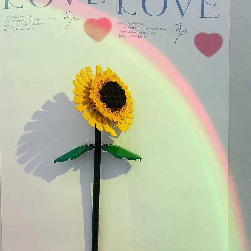 Kompatibilní LEGO Kytice růží Stavebnice Valentýnský dárek pro dívky