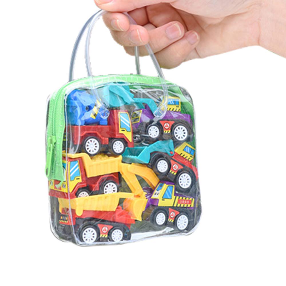 Children Simulate Educational Trailer Toy  Truck Kids Race Car Set 6PCS