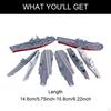 8 Pieces 4D Aircraft Carrier Model Kit To Build Naval Patrol Boat Playset Desk Decor Warship