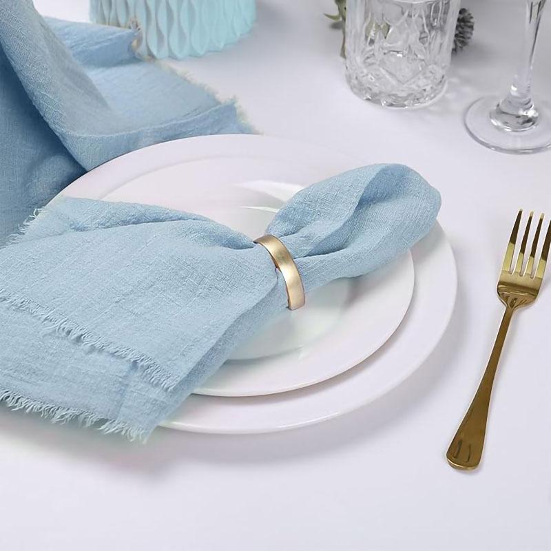 12pcs 40x40cm Dark Green Gauze Napkins 100% Soft Cotton Fabric Serviette Table Set Kitchen Tea Towels For Wedding Decorate