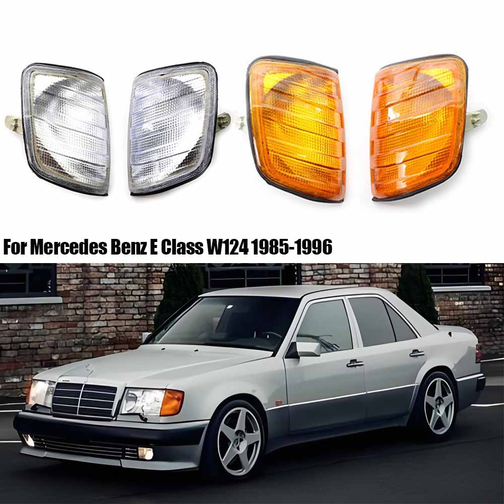 Coque de Feu de Position d'Angle de Voiture Boîtier de Clignotant Avant pour Mercedes Benz Classe E W124 1985-1996 1248261243 1248261143