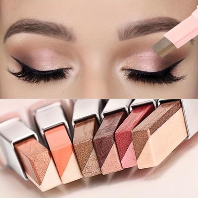 2 In 1 Pearly Highlighter Eyeshadow Stick Makeup Vanntett Langvarig Glitter Eyeshadow Eyeliner Stick Eyes Makeup Kosmetikk