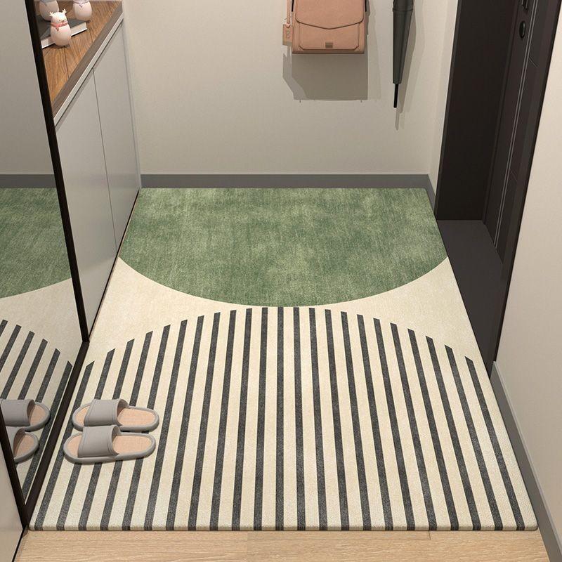 Modern Entryway Minimalist Doormat With Polyester Fiber For Home Decor Entrance