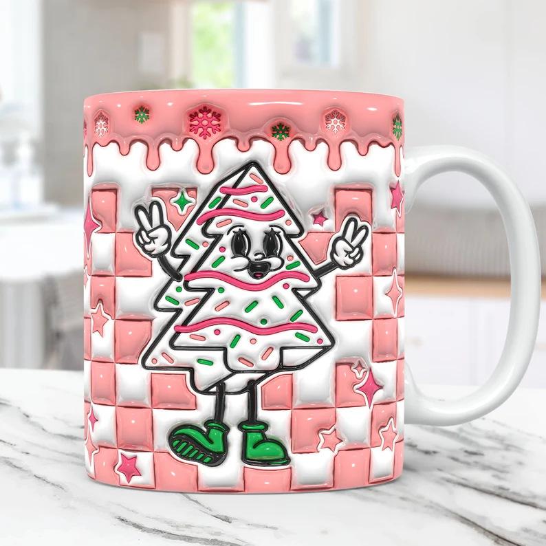 3D Christmas Gift Christmas Tree Ceramic Coffee Mug Tea Mug New Mug