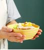 Square Wheat Straw Soup Ramen Bowls Anti-Fall Large Salad Fruit Rice Bowls Food Container Kitchen Tableware Microwave Safe
