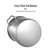 Xiyi 304 Stainless Steel Commercial Soup & Brine Pot with Lid, 35cm