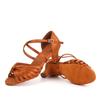 Women Girls Latin Dance Shoes Mid-Heel 5CM Ballroom Dancing Shoes Salsa Tango Soft Sole Indoor Shoes