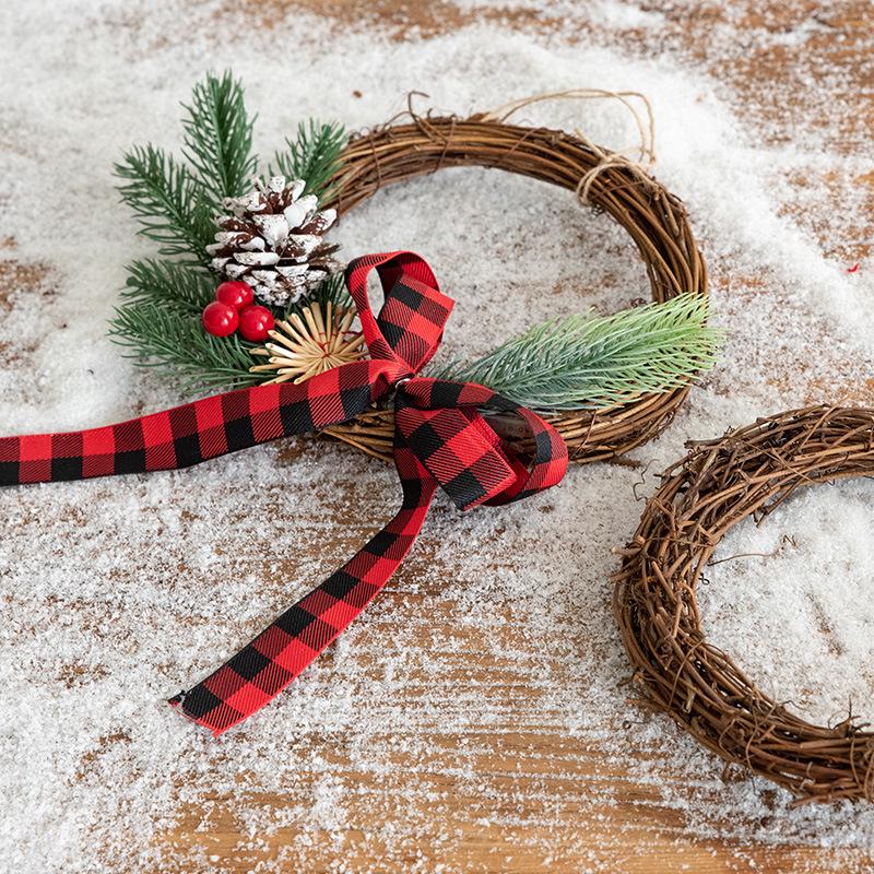 Tu Fu Ling Christmas Vine Wreath - DIY Pastoral Decoration with Dried Flowers