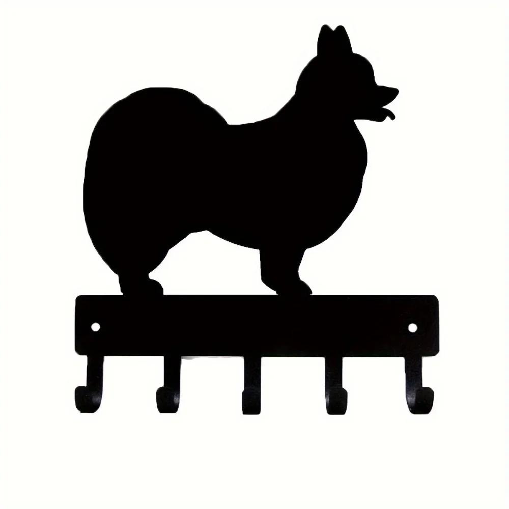 Собака папильон - Крючки для ключей и держатель для брелока - Маленький настенный крючок — фото 4