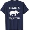 Legio X Equestris  History of Ancient Rome  Julius Caesar Men TShirt Short Sleeve Casual 100 Cotton ONeck Summer TShirt