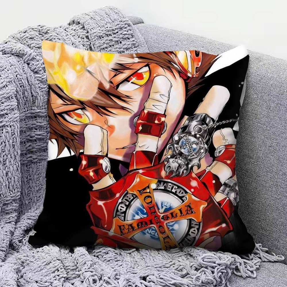 Anime KKatekyo Hitman Reborn Pillow Covers Home Sofa Cushion Covers and Aecorative Custom