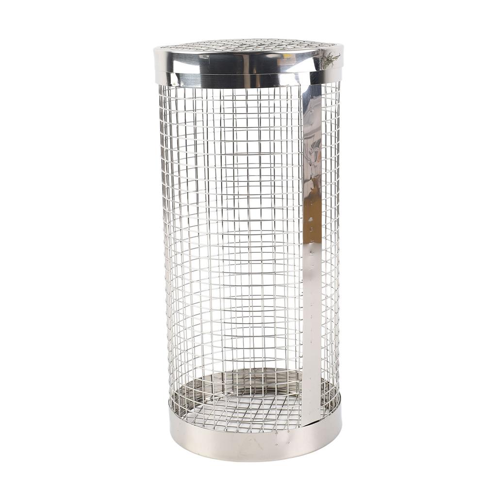 Barbecue Grilling Basket Stainless Steel Heat Resistant Rust Prevention BBQ Grill Cage with Hook