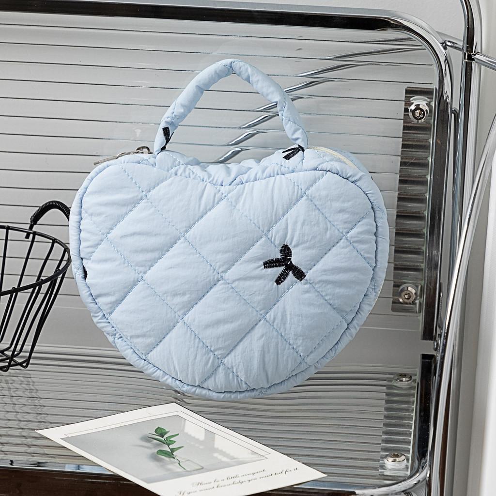 Floral Embroidery Cosmetic Bag With Large Capacity For Travel And Home Use