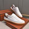Foreign Trade New Lp Fashion Leather Men'S Little White Shoes Korean Version Lace-Up Round Head German Training Shoes Comfortable Versatile Shoes