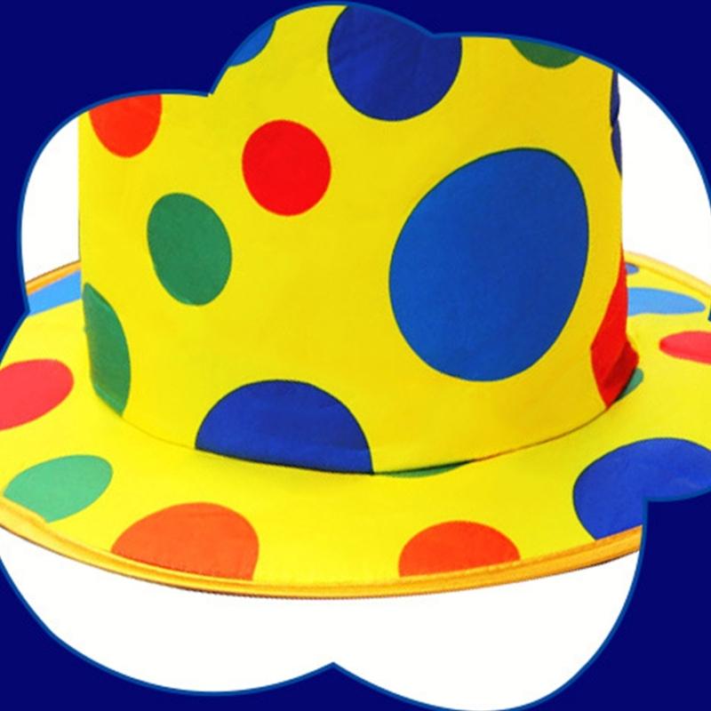 Cappello da Mago Cappello da Clown Arcobaleno Divertente Cappello a Cilindro da Clown per Natale Halloween Cosplay Festa Oggetti di Scena Costume da Clown Regali